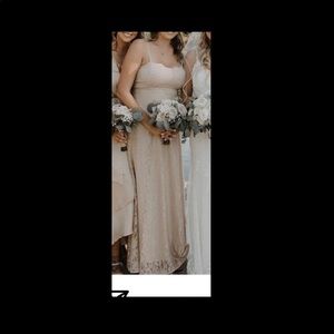 Show me your mumu Lauren tie maxi dress champagne